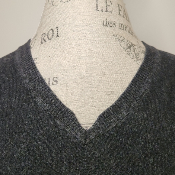 charcoal cotton cashmere sweater - Picture 5 of 7